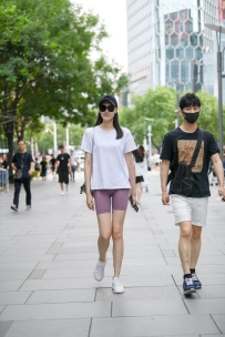 【精选街拍】Vol.2988 瑜伽短裤白T [42P-449MB]