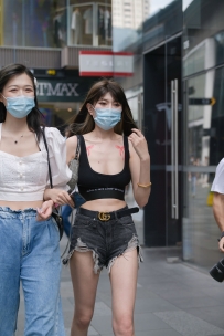 【精选街拍】Vol.2807 时尚V型短裤 [144P-2.49GB]